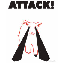 Attack! - T-shirt / black lasers (female)