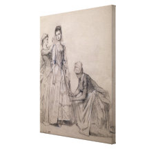 Attending to the Bride Canvas Prints