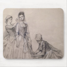 Attending to the Bride Mouse Pad