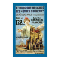 Attendrons-Nous (border) posters by RetroCommunications Attendrons-Nous (border) posters