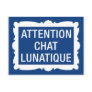 Attention Chat Lunatique Postcards