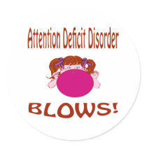 Attention Deficit Disorder stickers by causeican Attention Deficit Disorder stickers