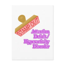 Attention Deficit - Hyperactivity Disorder postcards by shopaholicchick Attention Deficit - Hyperactivity Disorder postcards