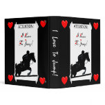 Attention! I Love To Jump! Avery Notebook Binder
