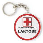 Attention - lactose intolerance keychains