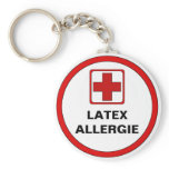 Attention - Latex allergy keychains