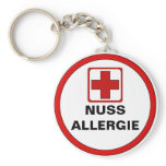 Attention - NUT allergy keychains
