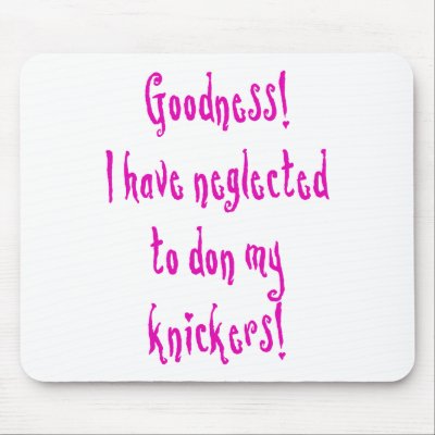 Attention Seeking Underwear Bandit Mousepad by spyderfyngers