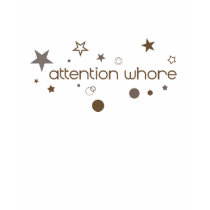 ATTENTION WHORE FADED BLEND SHIRT by awoutlet ATTENTION WHORE FADED BLEND SHIRT