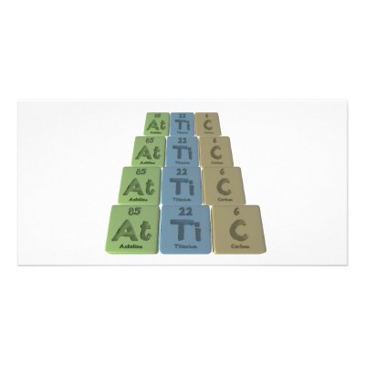 Attic-At-Ti-C-Astatine-Titanium-Carbon Photo Card Template by ChemicalWords