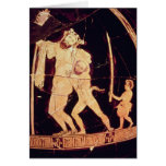 Attic red-figure vase greeting card