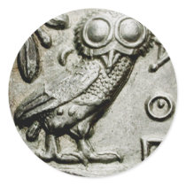 Attica Tetradrachm Owlthena stickers