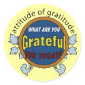 Attitidue of Gratitude stickers by affirmationshirts Attitidue of Gratitude stickers