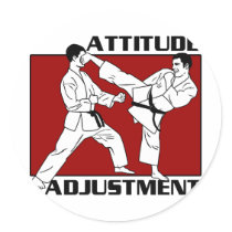 Attitude Adjustment Round Sticker
