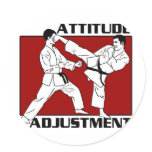 Attitude Adjustment Round Sticker
