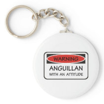 Attitude Anguillan Keychains