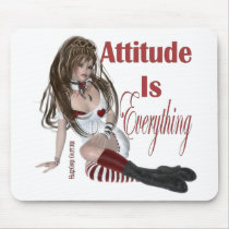 * Attitude Attitude is Everything mousepads by hardcorecouture * Attitude Attitude is Everything mousepads