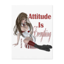 * Attitude Attitude is Everything postcards by hardcorecouture * Attitude Attitude is Everything postcards