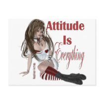 * Attitude Attitude is Everything postcards by hardcorecouture * Attitude Attitude is Everything postcards