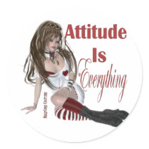 * Attitude Attitude is Everything stickers by hardcorecouture * Attitude Attitude is Everything stickers