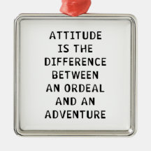 Attitude Difference Christmas Ornament