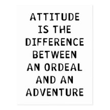 Attitude Difference Postcard