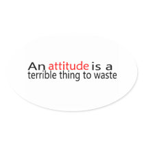 Attitude Is A Terrible Thing To Waste Sticker