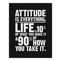 Attitude is Everything Poster - Black posters