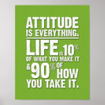 Attitude is Everything Poster - Green