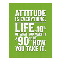 Attitude is Everything Poster - Green posters
