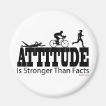 Attitude is Stronger than Facts Refrigerator Magnets