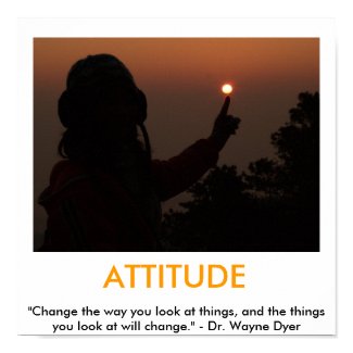 ATTITUDE motvational poster print