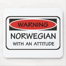 Attitude Norwegian Mouse Pad