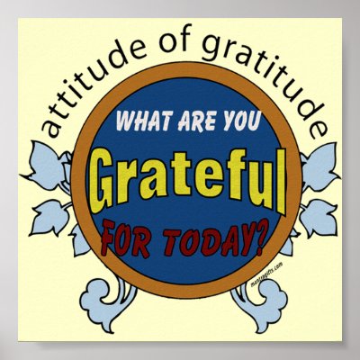 Attitude of Gratitude Poster by affirmationshirts