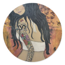 "Attitude" Original Painting by Samantha stickers