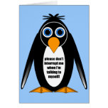 attitude penguin greeting cards