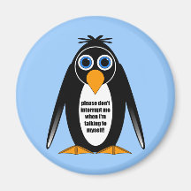 attitude penguin magnet