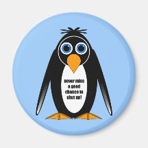 attitude penguin magnet