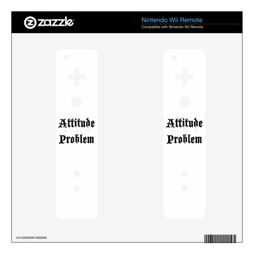 Attitude Problem Wii Remote Decal
