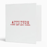 Attitude Red Binder binders