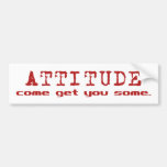 Attitude Red bumper stickers