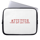 Attitude Red Laptop Sleeve laptop sleeves