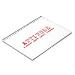 Attitude Red Notebook notebooks