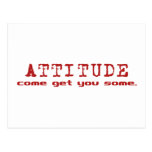 Attitude Red postcards