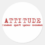 Attitude Red stickers