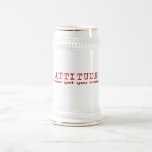 Attitude Red Stein mugs