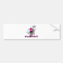 attitude whatever ermo girl vector art bumper stickers
