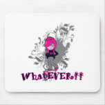 attitude whatever ermo girl vector art mousepads