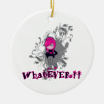 attitude whatever ermo girl vector art ornaments