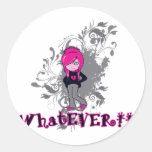 attitude whatever ermo girl vector art stickers